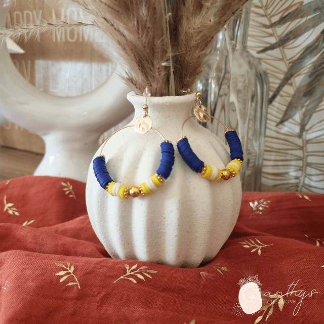 Boucles d'oreilles Majorelle