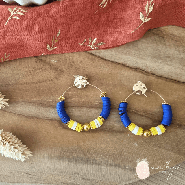 Boucles d'oreilles Majorelle